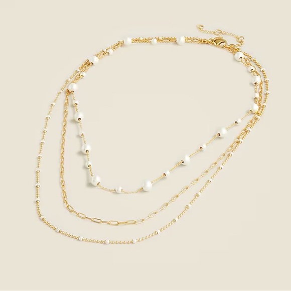J. Crew Jewelry - NWT J Crew Dainty gold-plated layered necklace